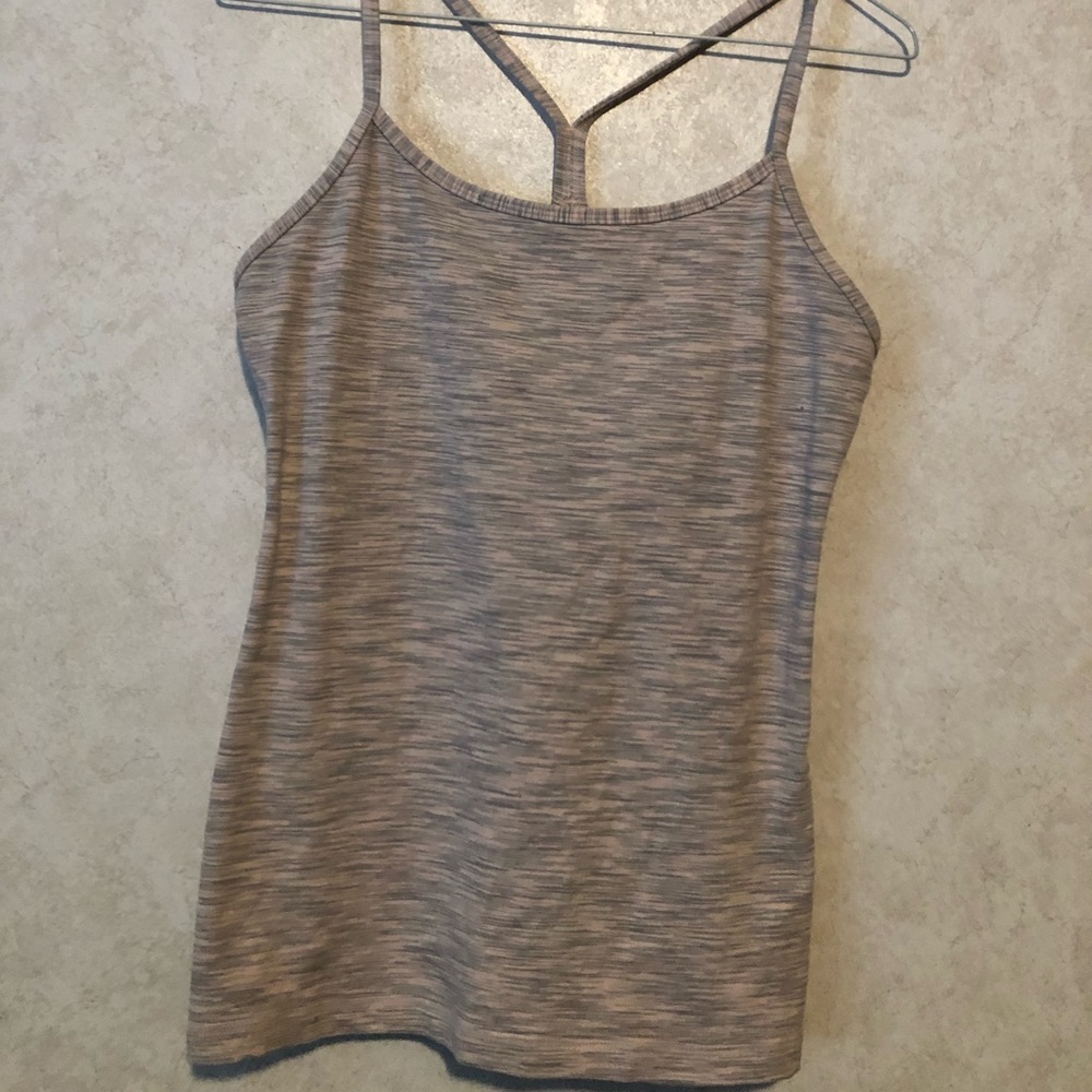 LuluLemon Power Y tank top (w built in bra), Size 8.